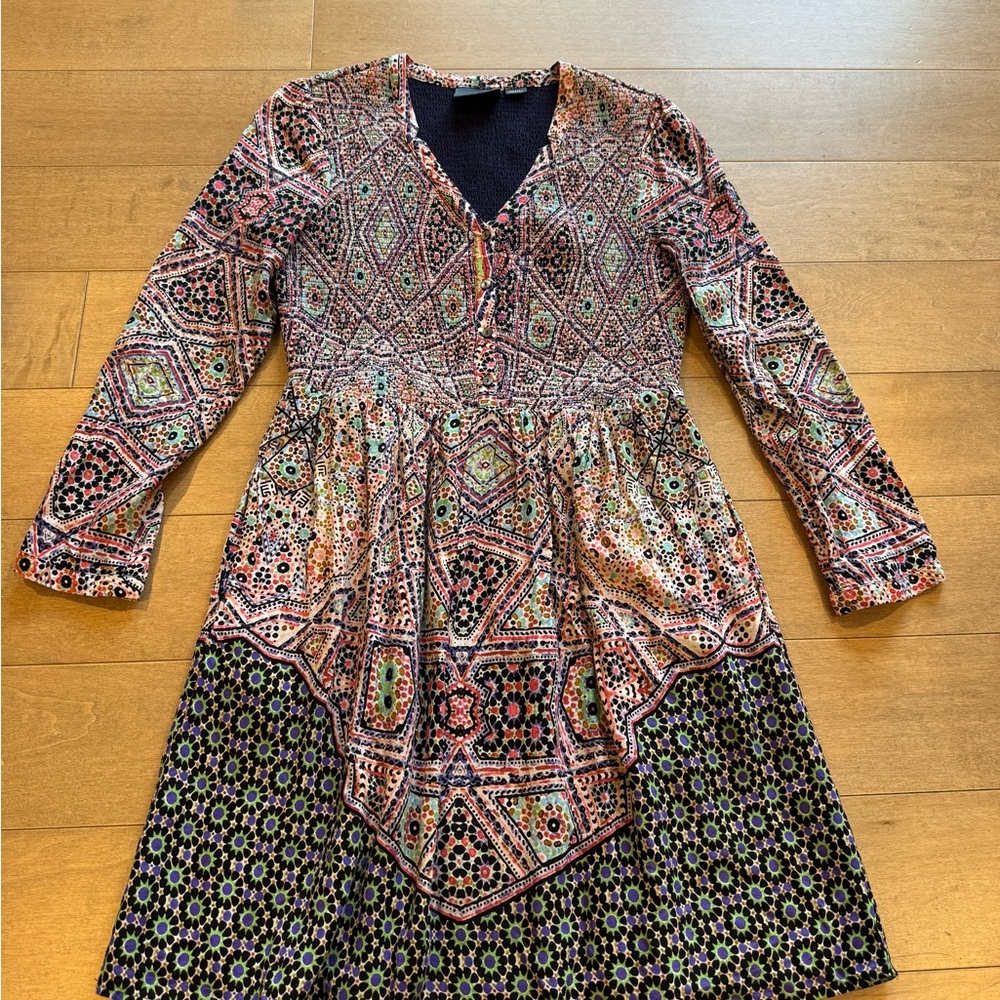Maeve Anthropologie Tiled Amethyst Dress size small